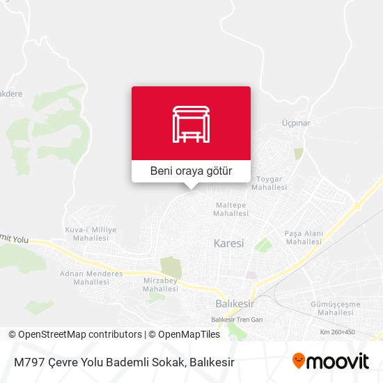 M797 Çevre Yolu Bademli Sokak harita
