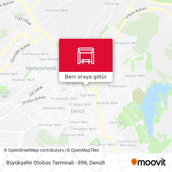 Büyükşehir Otobüs Terminali - 896 harita
