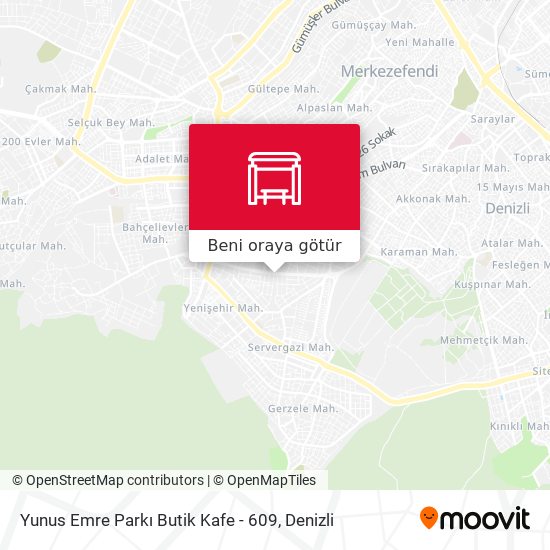 Yunus Emre Parkı Butik Kafe - 609 harita