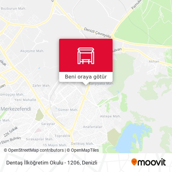 Dentaş İlköğretim Okulu - 1206 harita