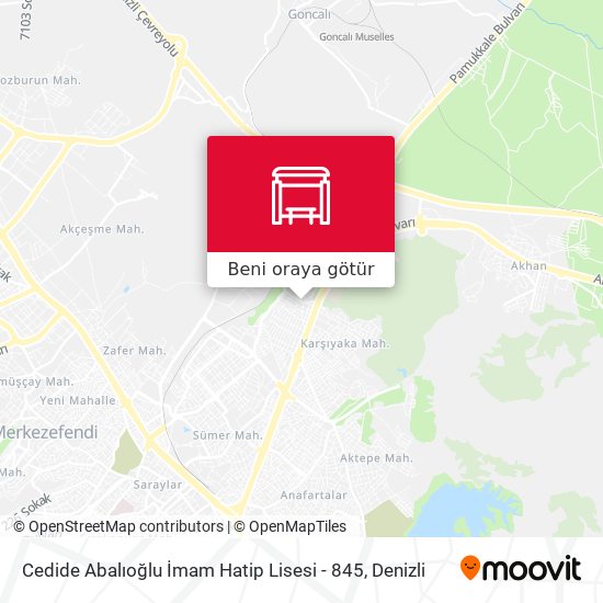 Cedide Abalıoğlu İmam Hatip Lisesi - 845 harita