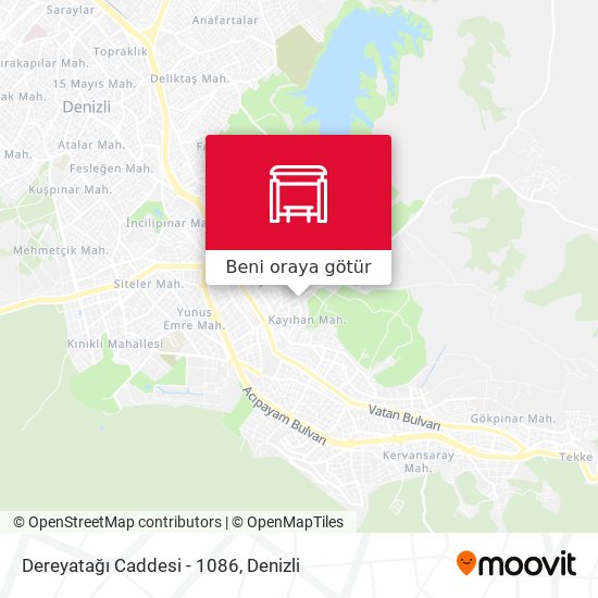 Dereyatağı Caddesi - 1086 harita
