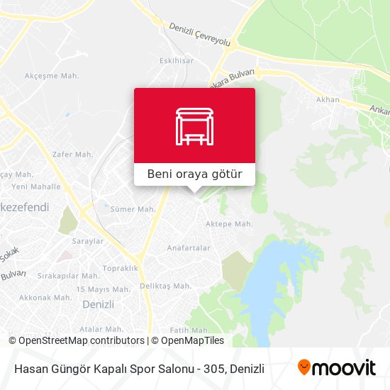 Hasan Güngör Kapalı Spor Salonu - 305 harita