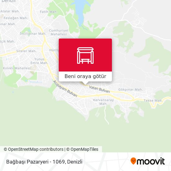 Bağbaşı Pazaryeri - 1069 harita