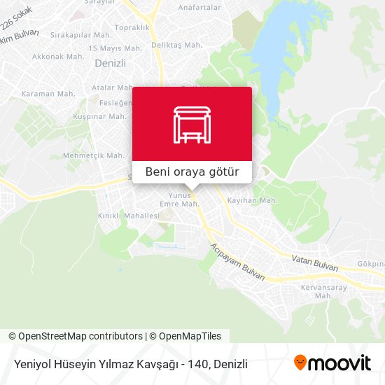 Yeniyol Hüseyin Yılmaz Kavşağı - 140 harita