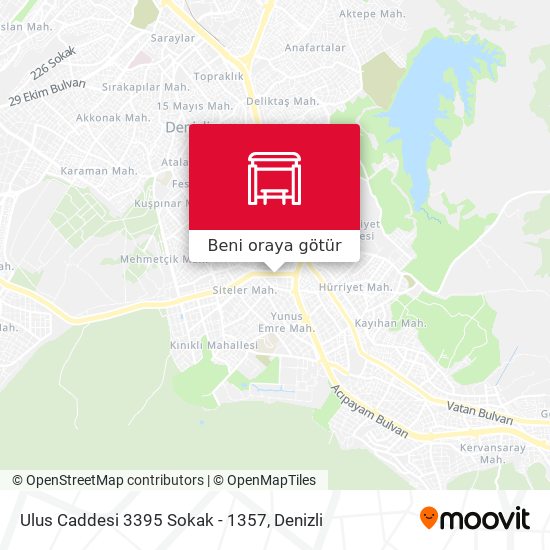 Ulus Caddesi 3395 Sokak - 1357 harita