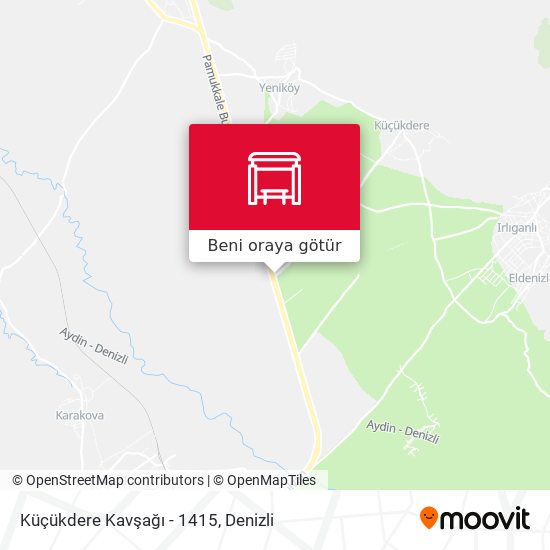 Küçükdere Kavşağı - 1415 harita