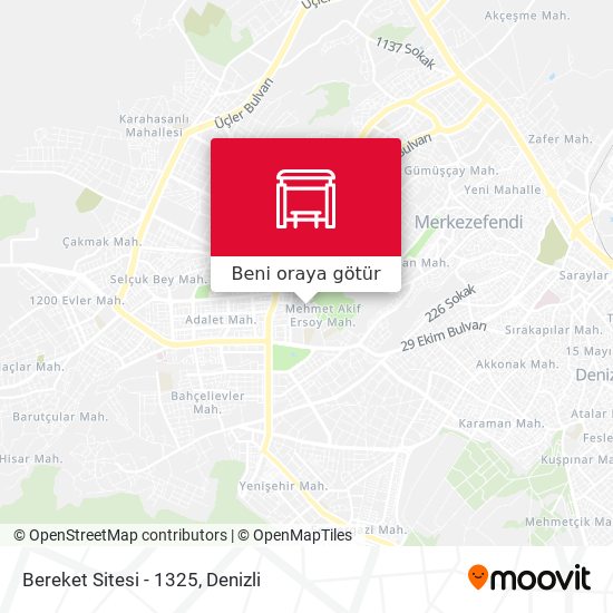 Bereket Sitesi - 1325 harita