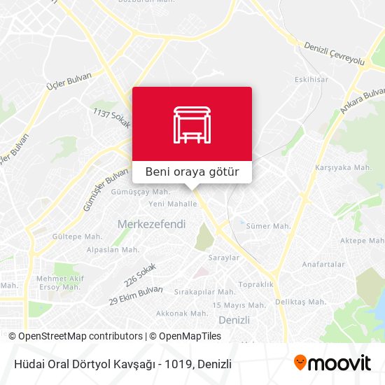 Hüdai Oral Dörtyol Kavşağı - 1019 harita