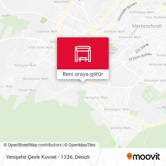 Yenişehir Çevik Kuvvet - 1336 harita