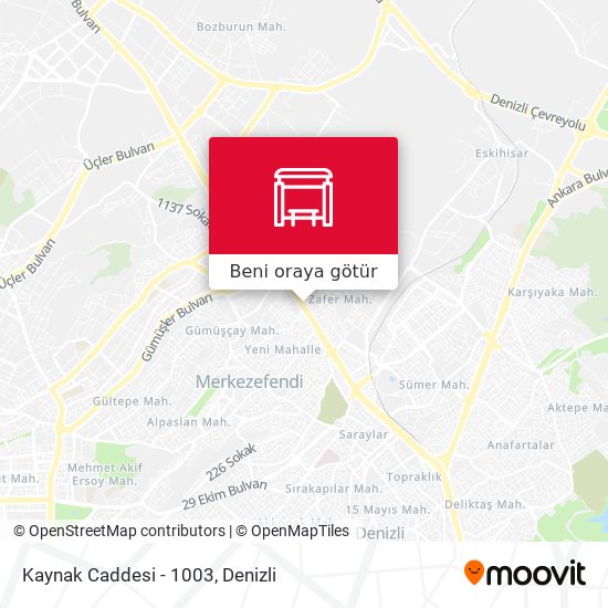 Kaynak Caddesi - 1003 harita