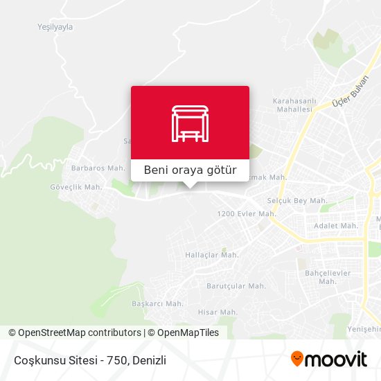 Coşkunsu Sitesi - 750 harita