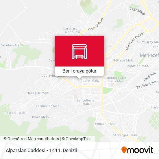 Alparslan Caddesi - 1411 harita