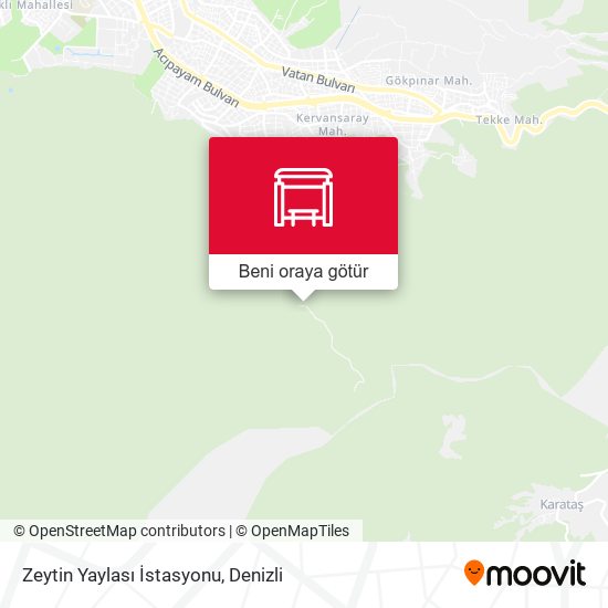 Zeytin Yaylası İstasyonu harita