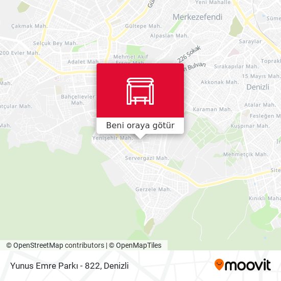 Yunus Emre Parkı - 822 harita