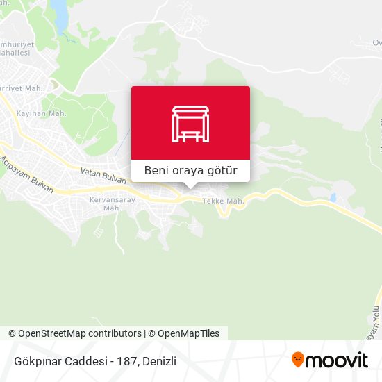 Gökpınar Caddesi - 187 harita