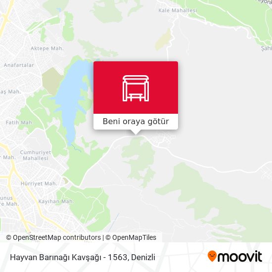 Hayvan Barınağı Kavşağı - 1563 harita