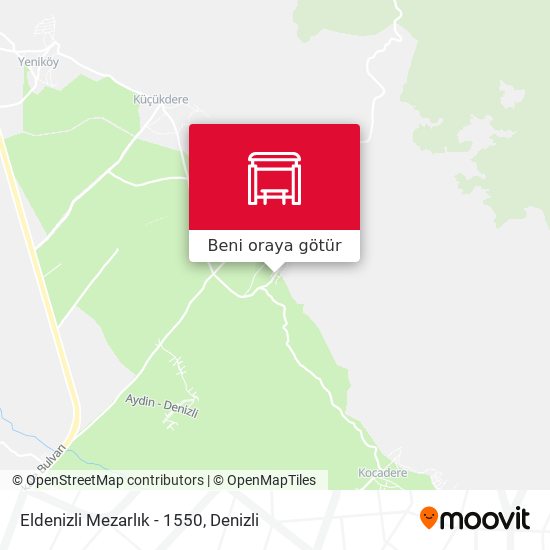 Eldenizli Mezarlık - 1550 harita