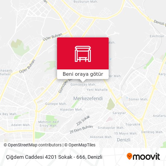 Çiğdem Caddesi 4201 Sokak - 666 harita