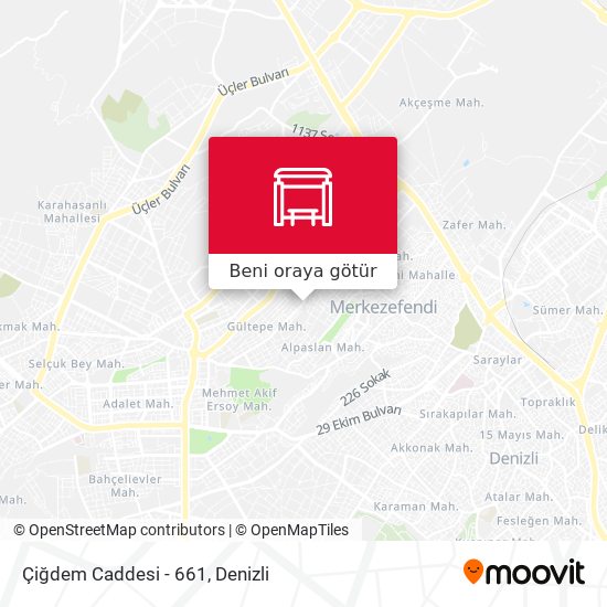 Çiğdem Caddesi - 661 harita