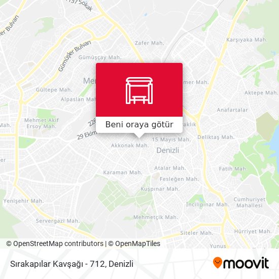 Sırakapılar Kavşağı - 712 harita