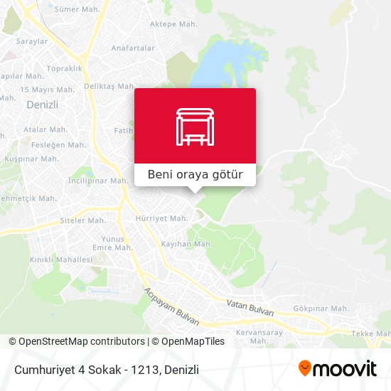 Cumhuriyet 4 Sokak - 1213 harita