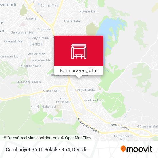 Cumhuriyet 3501 Sokak - 864 harita