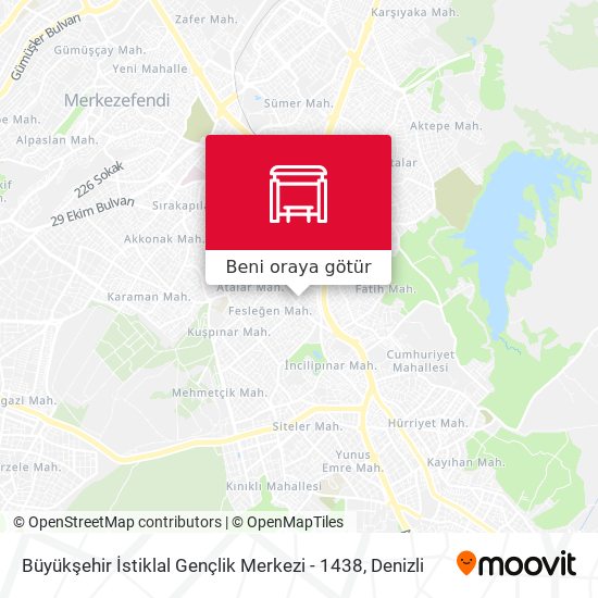 Büyükşehir İstiklal Gençlik Merkezi - 1438 harita