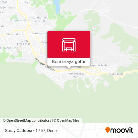 Saray Caddesi - 1757 harita