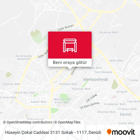 Hüseyin Çokal Caddesi 3131 Sokak - 1117 harita