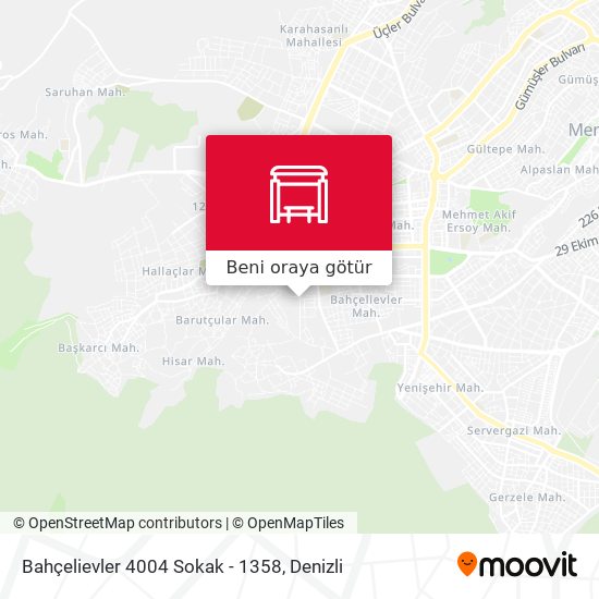 Bahçelievler 4004 Sokak - 1358 harita