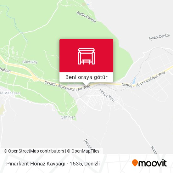Pınarkent Honaz Kavşağı - 1535 harita