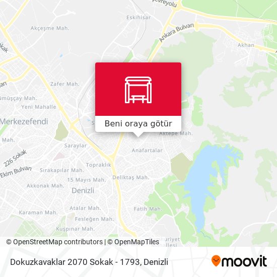 Dokuzkavaklar 2070 Sokak - 1793 harita