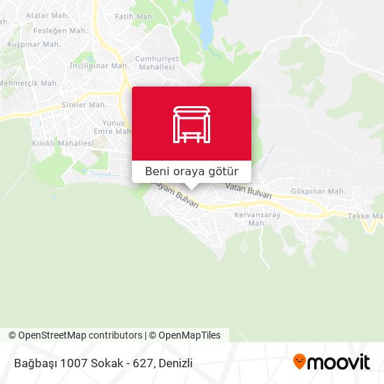 Bağbaşı 1007 Sokak - 627 harita