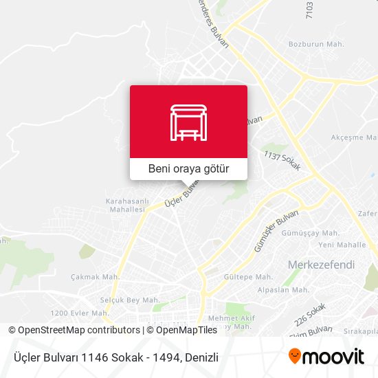 Üçler Bulvarı 1146 Sokak - 1494 harita