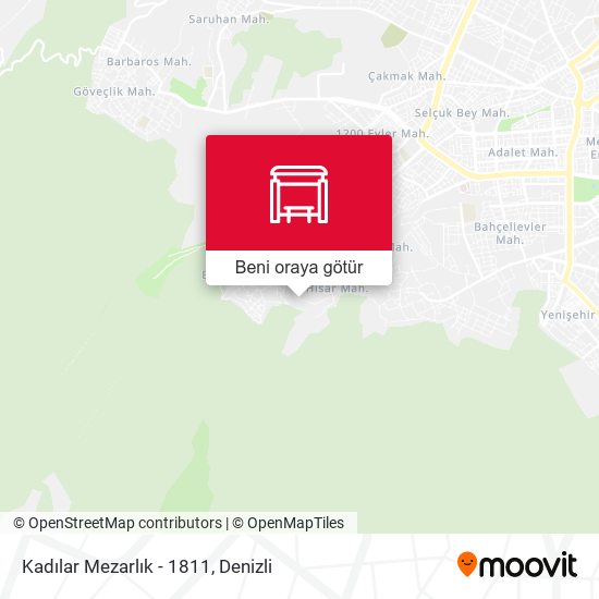 Kadılar Mezarlık - 1811 harita