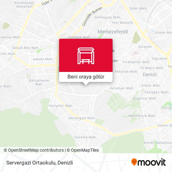 Servergazi Ortaokulu harita