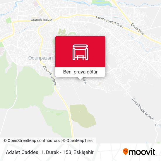 Adalet Caddesi 1. Durak - 153 harita