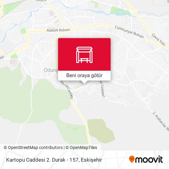 Kartopu Caddesi 2. Durak - 157 harita