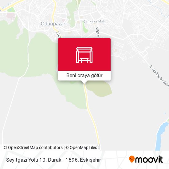 Seyitgazi Yolu 10. Durak - 1596 harita