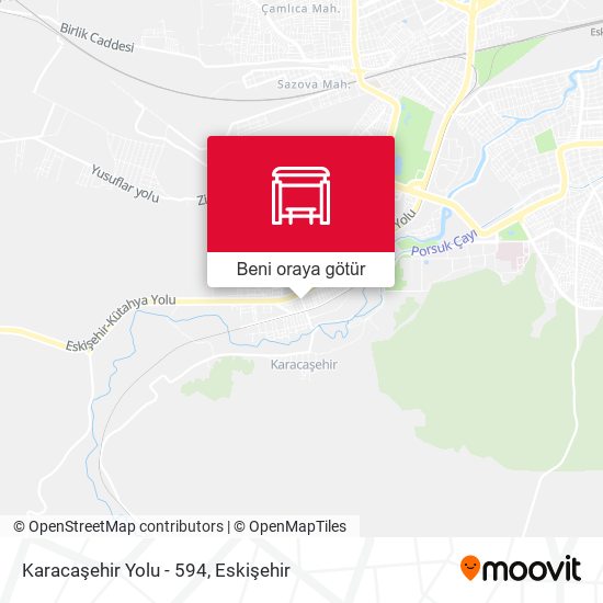 Karacaşehir Yolu - 594 harita