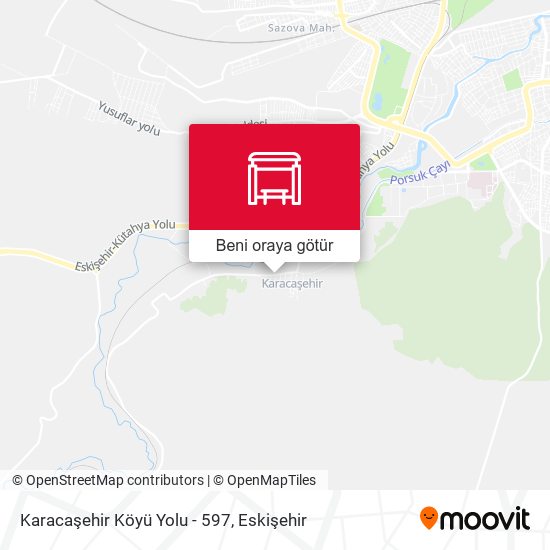 Karacaşehir Köyü Yolu - 597 harita