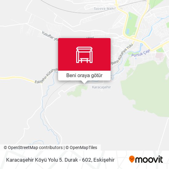 Karacaşehir Köyü Yolu 5. Durak - 602 harita