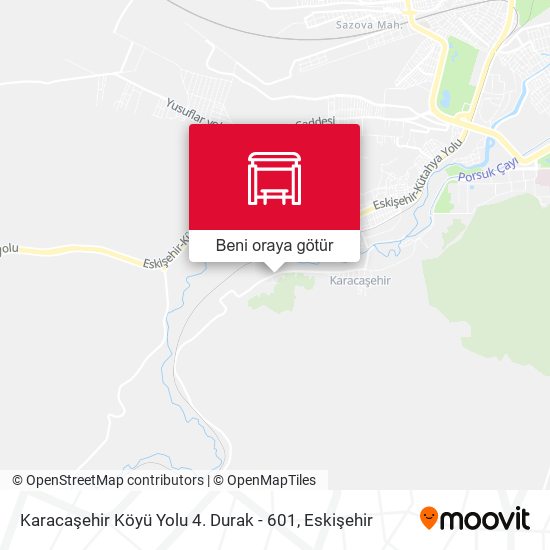 Karacaşehir Köyü Yolu 4. Durak - 601 harita