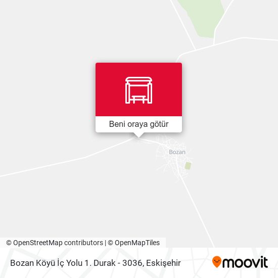 Bozan Köyü İç Yolu 1. Durak - 3036 harita