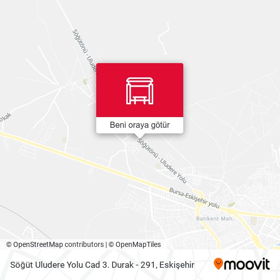 Söğüt Uludere Yolu Cad 3. Durak - 291 harita