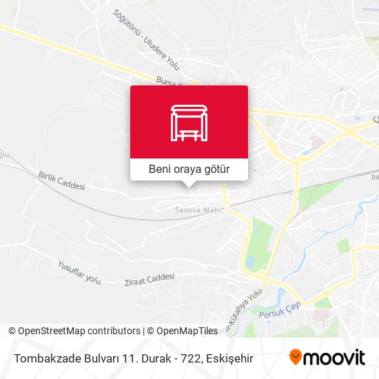 Tombakzade Bulvarı 11. Durak - 722 harita