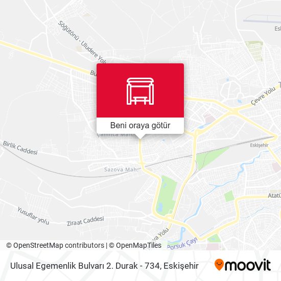 Ulusal Egemenlik Bulvarı 2. Durak - 734 harita