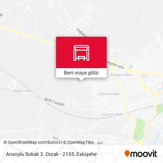 Arısoylu Sokak 2. Durak - 2105 harita
