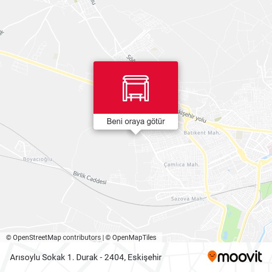 Arısoylu Sokak 1. Durak - 2404 harita